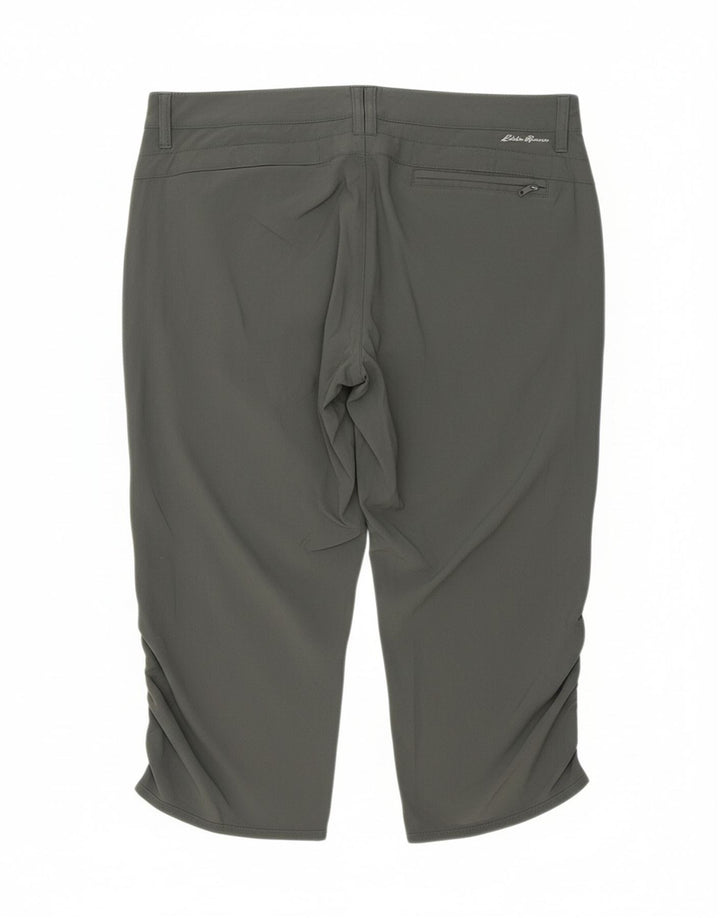 EDDIE BAUER Womens Hiking Capri Trousers US 12 Large W34 L20 Grey Vintage Eddie Bauer and Second-Hand Eddie Bauer from Messina Hembry 