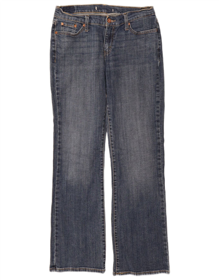 Jeans bootcut da donna a vita media LEVI'S US 10 Large W30 L32 cotone blu