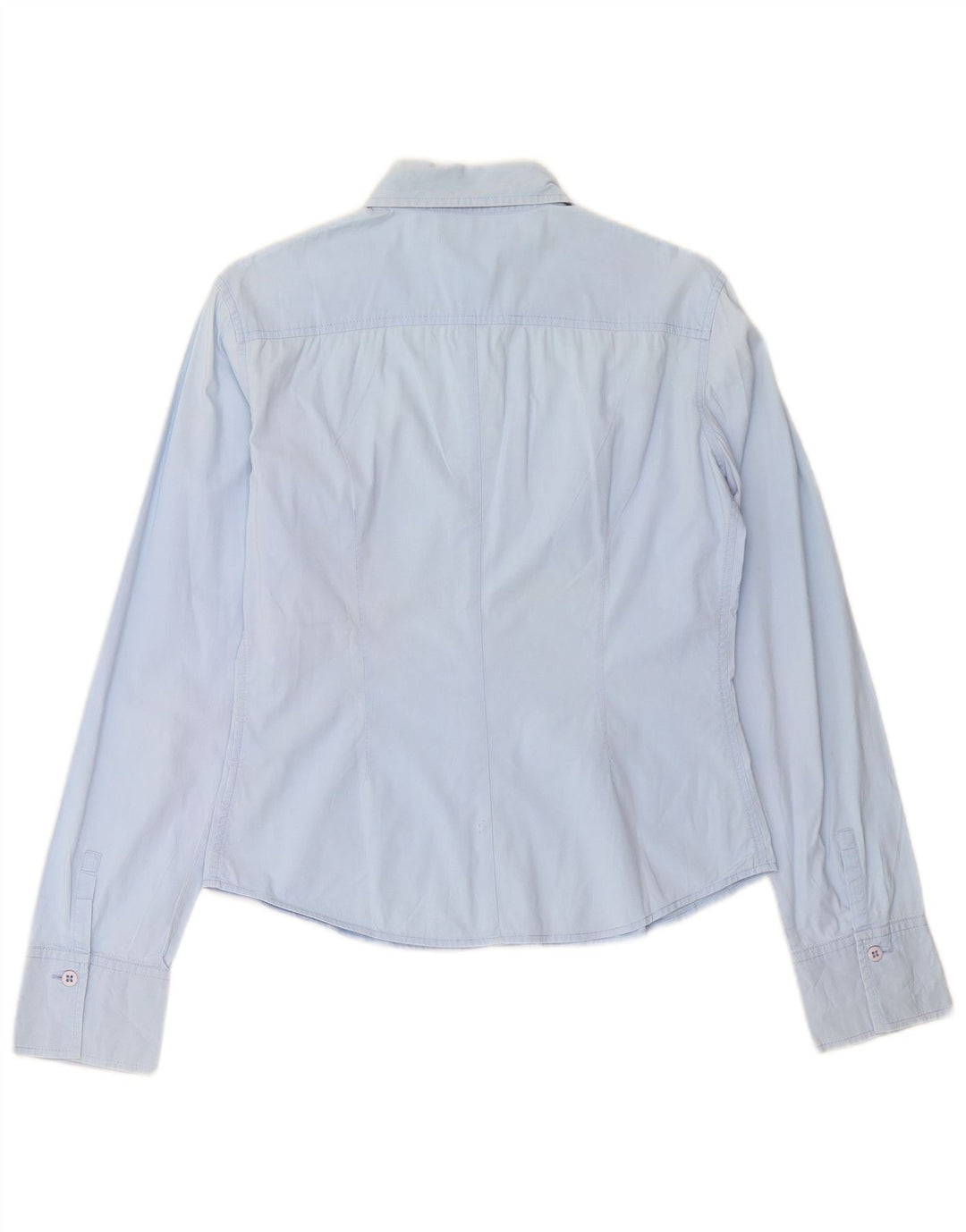 Camicia da donna DKNY UK 10 piccola in cotone blu