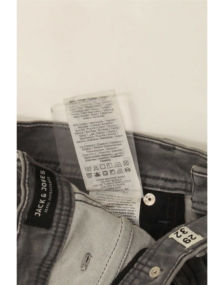 Jeans slim da uomo Jack & Jones W29 L32 cotone grigio