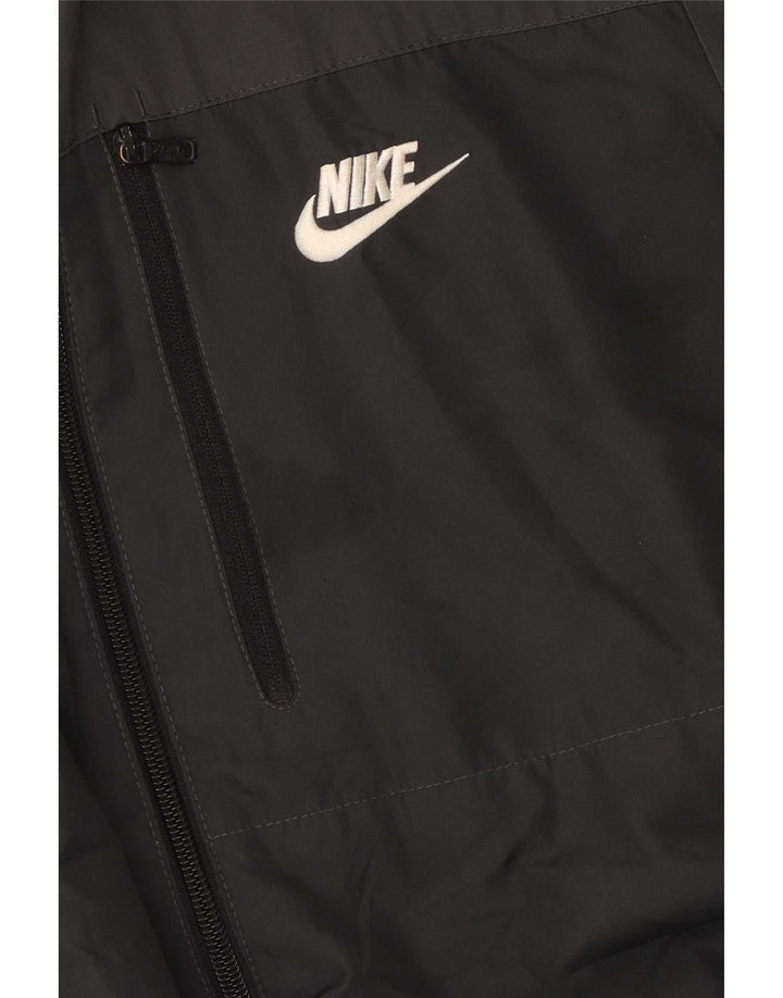 Giacca antipioggia con cappuccio da uomo Nike UK 38 medio nero poliestere
