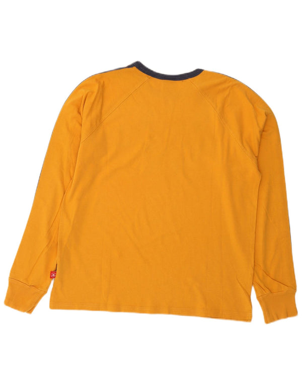 Converse Top grafico da uomo a maniche lunghe piccolo in cotone giallo