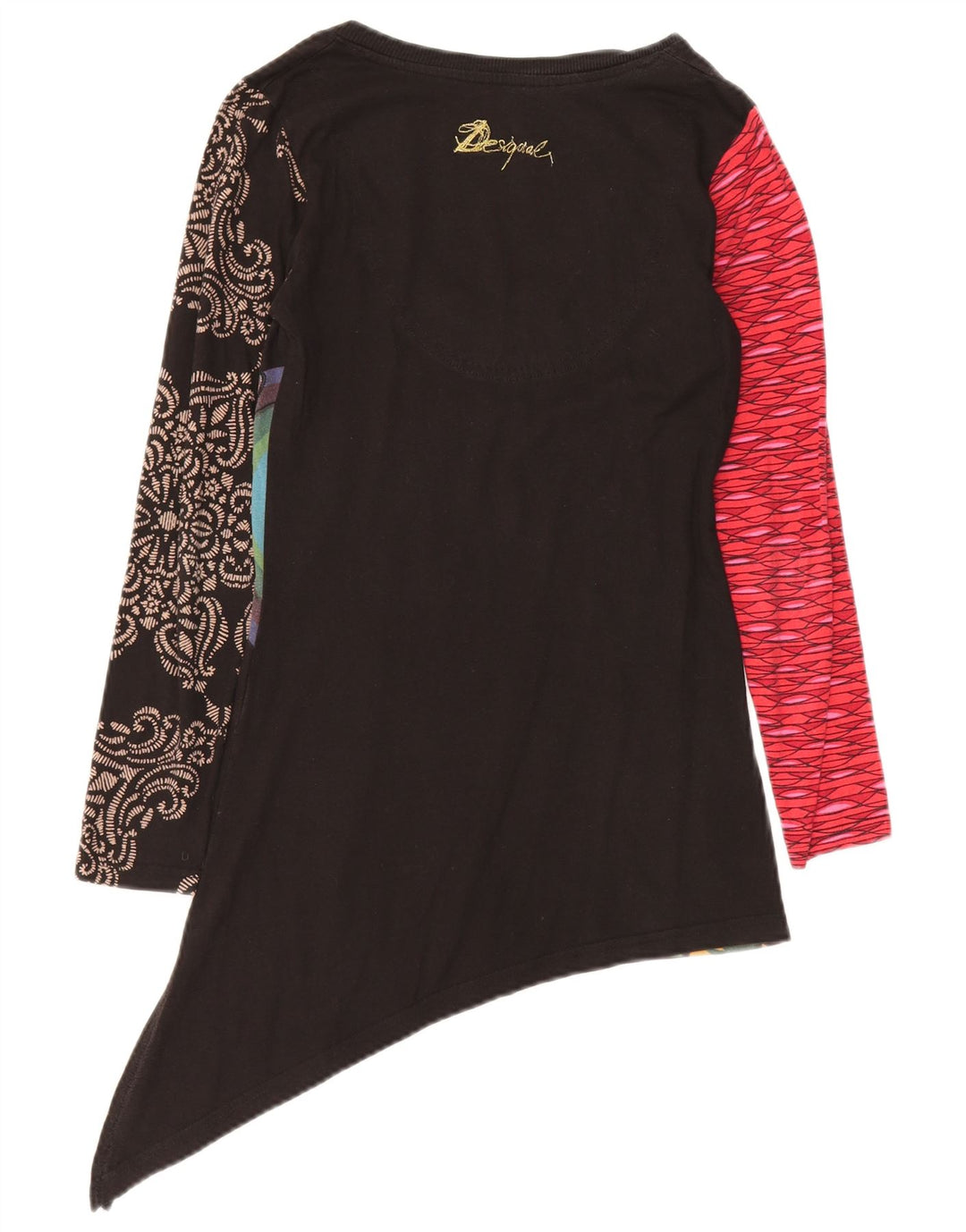 DESIGUAL Top tunica grafica da donna UK 10 piccolo floreale multicolore