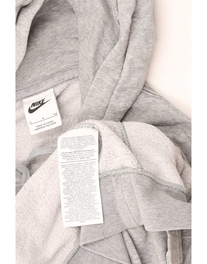 Felpa con cappuccio Nike Graphic Regular Fit da uomo, piccola, in cotone grigio