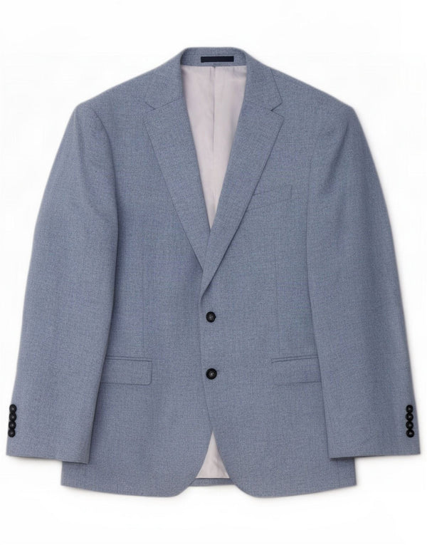 Marks & Spencer Giacca blazer a 2 bottoni da uomo UK 42 XL Lana blu