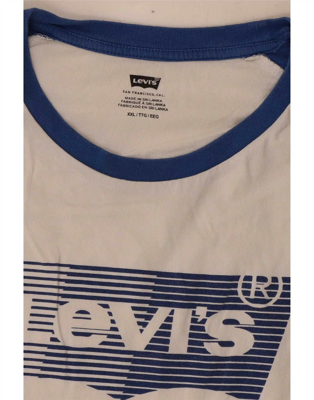 T-shirt grafica da uomo Levi's Top 2XL Colorblock bianco