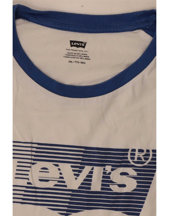 T-shirt grafica da uomo Levi's Top 2XL Colorblock bianco