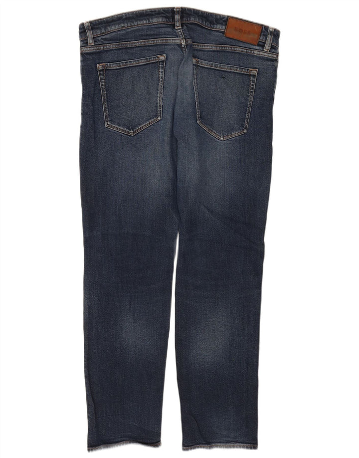 Jeans dritti da uomo Hugo Boss W36 L30 cotone blu