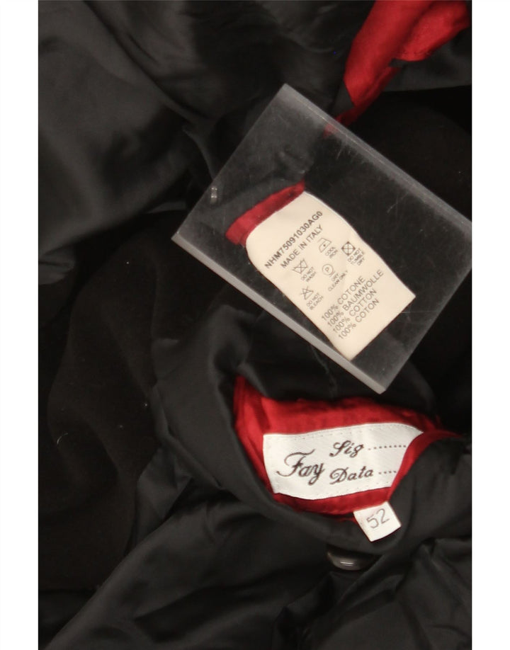 Giacca Blazer 3 Bottoni Fay Uomo IT 52 XL Cotone Nero