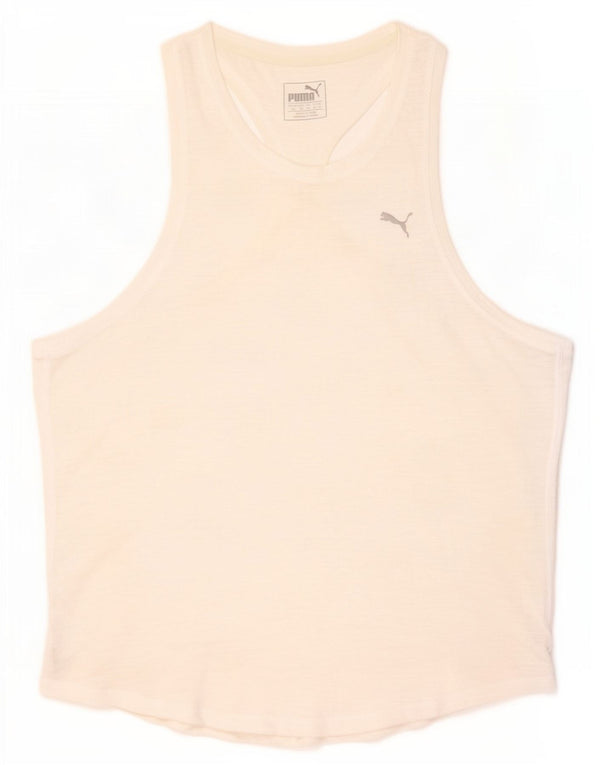 Canottiera Puma da donna UK 14 grande bianca