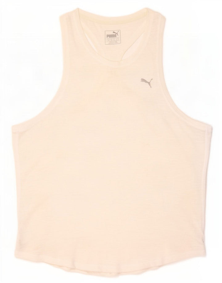Canottiera Puma da donna UK 14 grande bianca