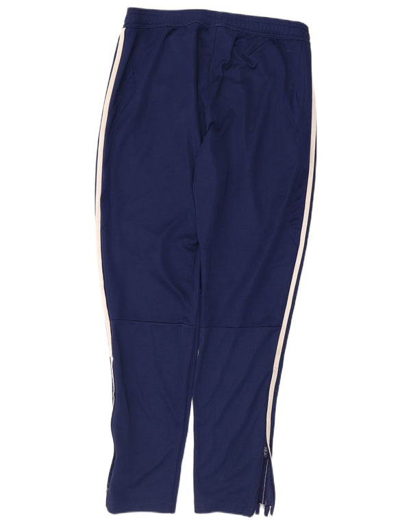 Pantaloni da tuta da uomo Adidas Large in poliestere blu navy