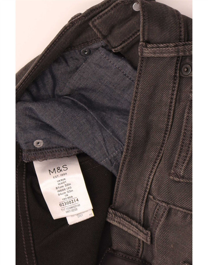 Jeans slim da donna Marks & Spencer W32 L33 cotone grigio