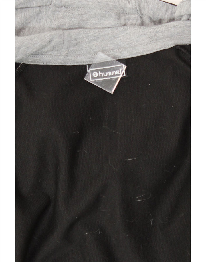 HUMMEL Mens Graphic Zip Hoodie Sweater Small Black Vintage Hummel and Second-Hand Hummel from Messina Hembry 