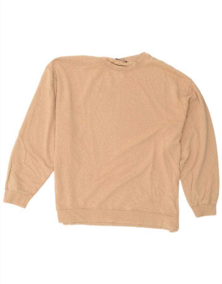 Felpa oversize da donna Zara, maglione UK 14 grande beige