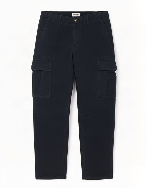 Pantaloni cargo da uomo dalla vestibilità rilassata Timberland W30 L29 cotone blu navy