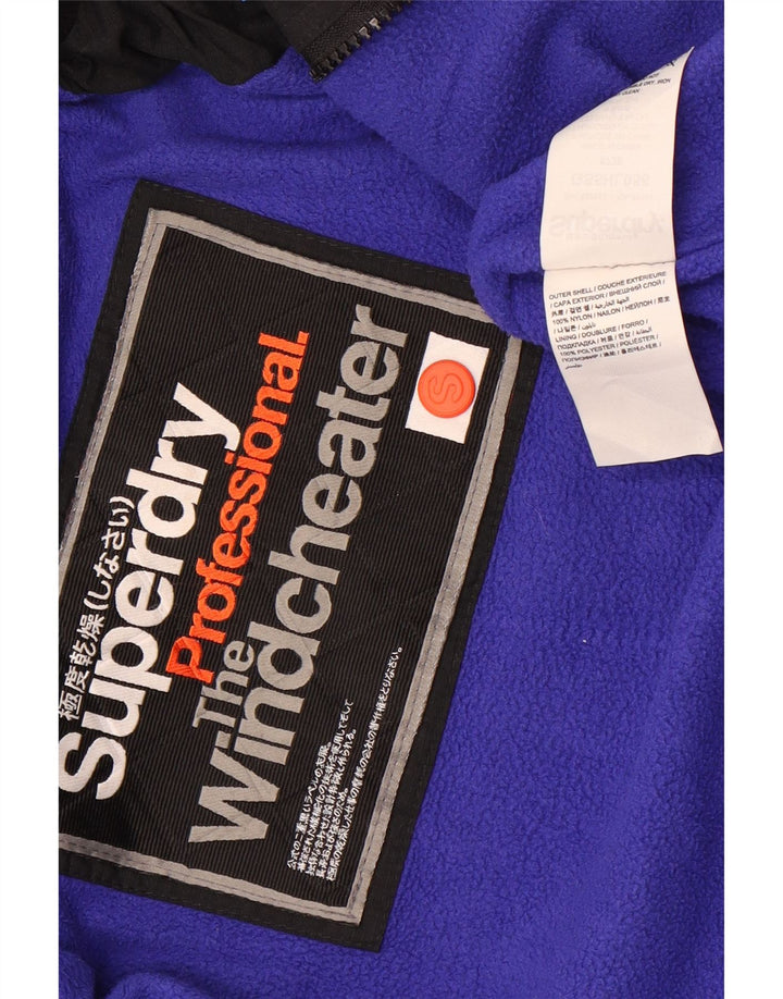 Giacca a vento grafica da donna Superdry UK 10 piccola nera
