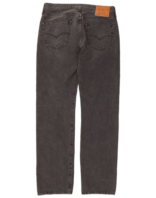 Levi's Uomo 501 Jeans dritti W33 L32 Cotone grigio