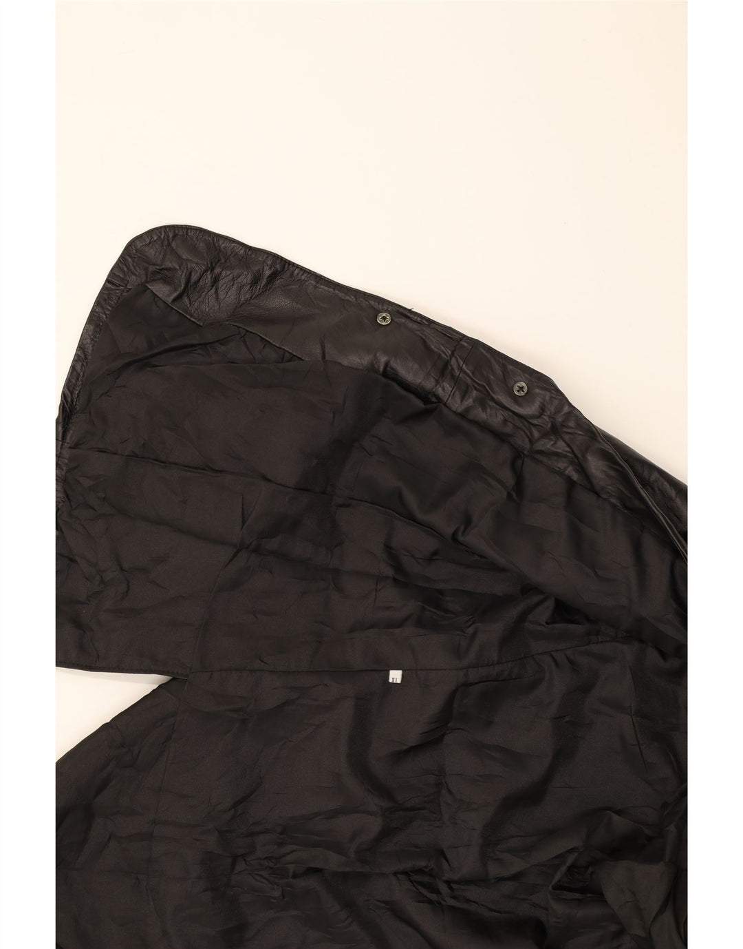 VINTAGE Womens Leather Jacket UK 18 XL Black Vintage Vintage and Second-Hand Vintage from Messina Hembry 