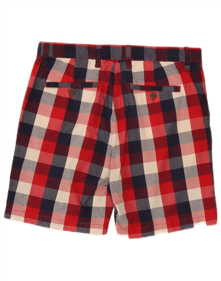 Pantaloncini chino da uomo Zara EU 42 Large W32 a quadretti rossi