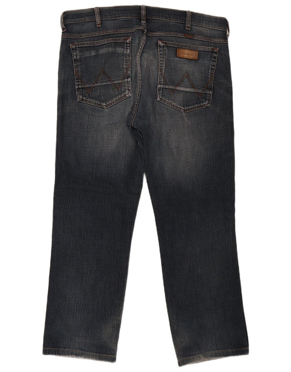 Jeans dritti da uomo Wrangler Greensboro W38 L29 cotone blu