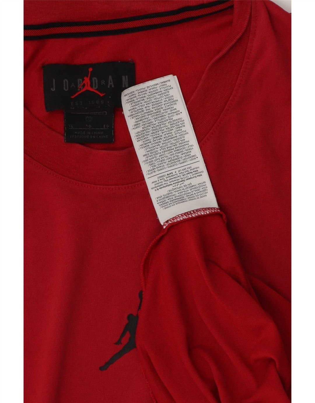 Canotta da uomo Jordan XL in cotone rosso