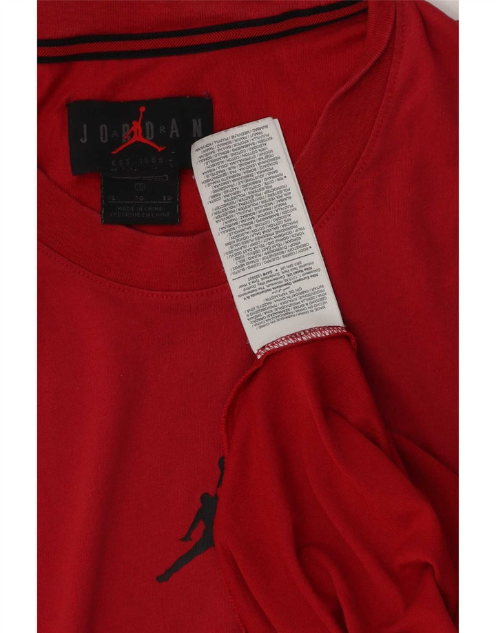 Canotta da uomo Jordan XL in cotone rosso
