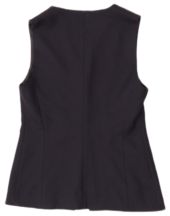 Gilet da donna vintage IT 42 medio blu navy
