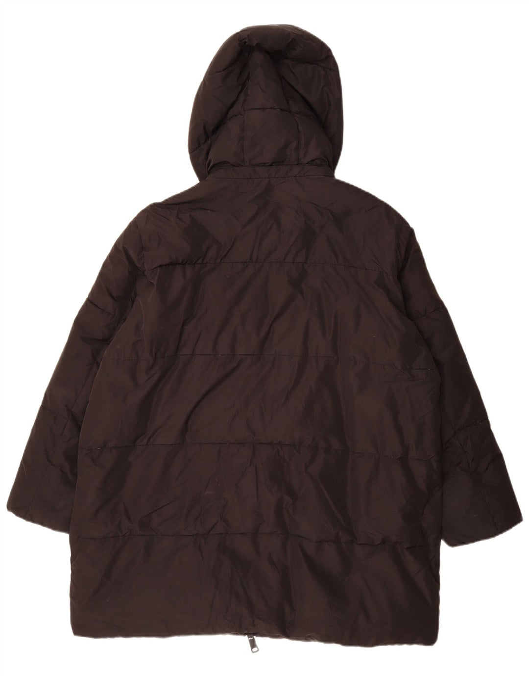 Cappotto imbottito oversize con cappuccio da uomo Zara UK 14 poliestere nero medio