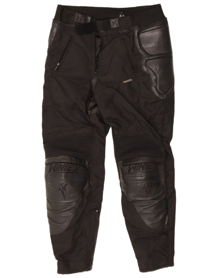 Pantaloni da moto da corsa affusolati da uomo WINTEX W32 L27 neri in poliammide
