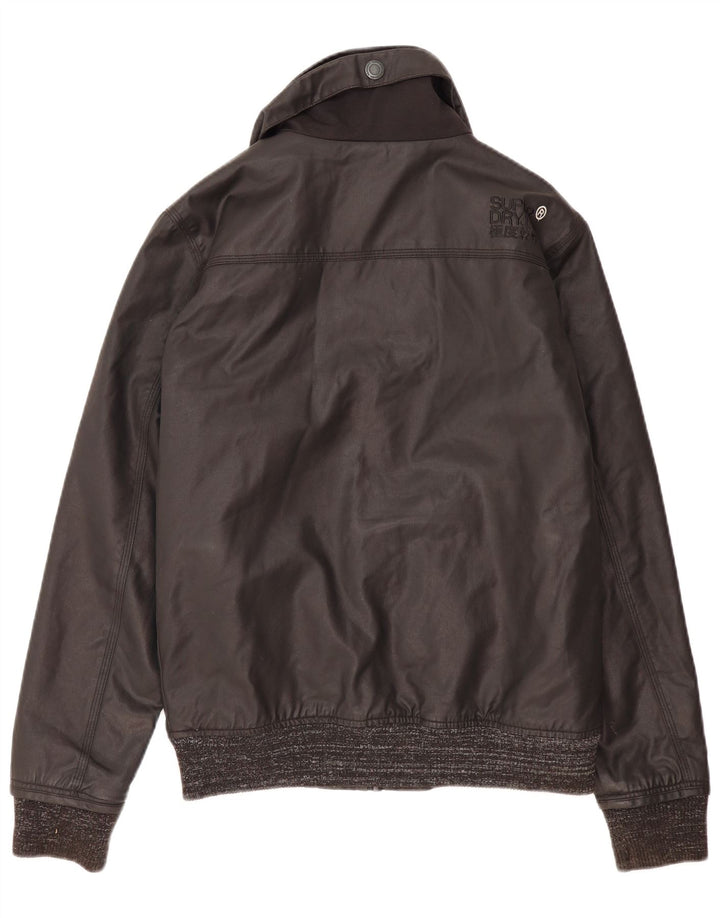 Giacca a vento bomber da uomo Superdry UK 38 nylon nero medio