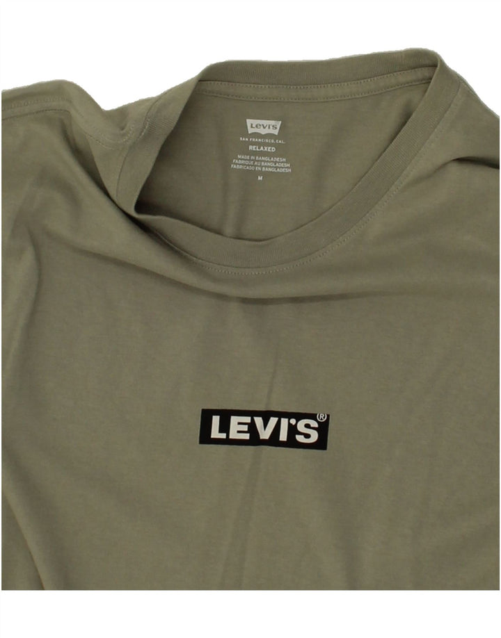 LEVI'S Mens T-Shirt Top Medium Green Cotton Vintage Levi's and Second-Hand Levi's from Messina Hembry 