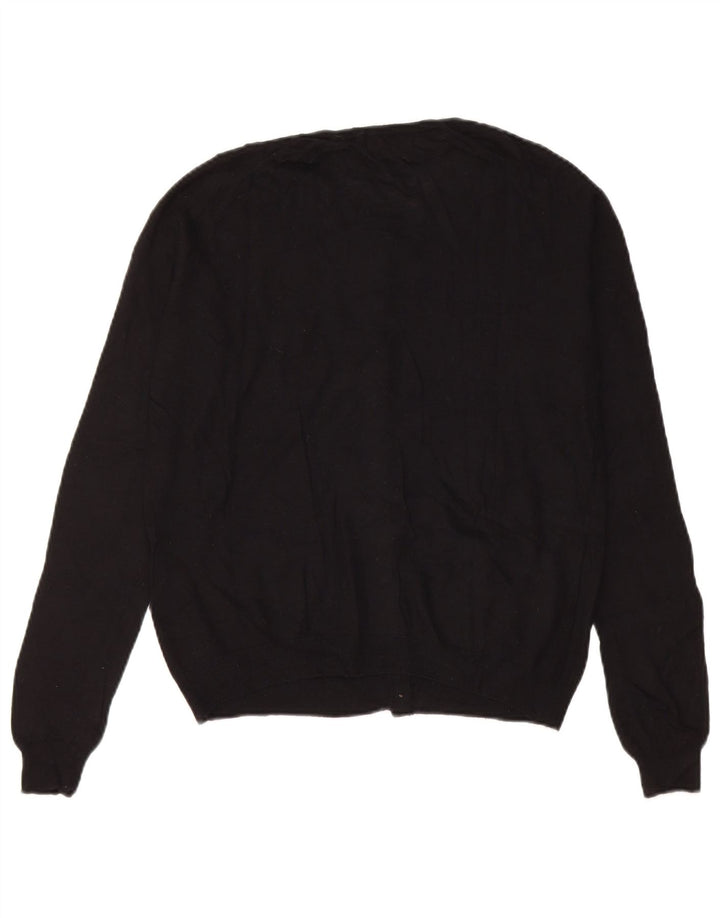 Maglione cardigan da donna Zara UK 14 nylon nero medio