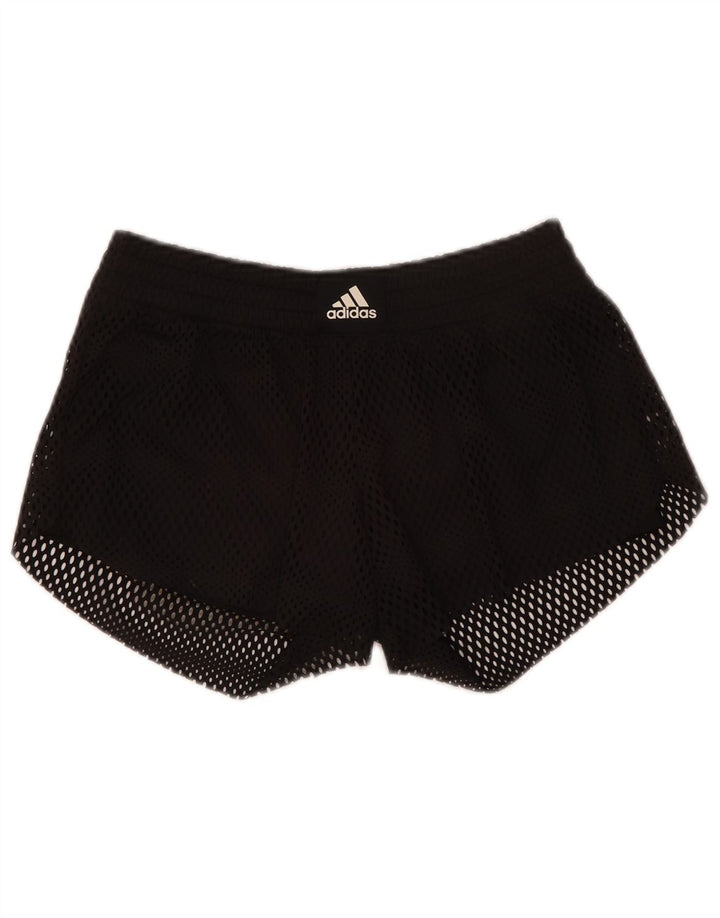 Pantaloncini sportivi Adidas da donna UK 10 piccoli poliestere nero