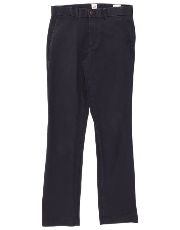 Pantaloni chino dritti da uomo Gap W29 L32 in cotone blu navy