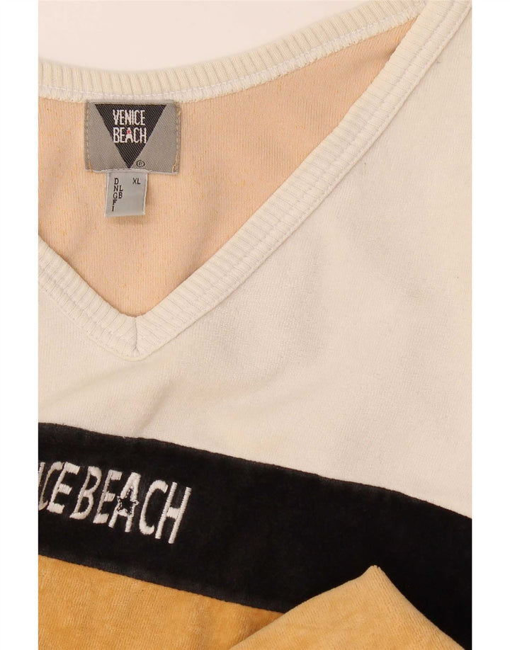 Venice Beach - Top grafico da uomo a maniche lunghe, XL, colore giallo