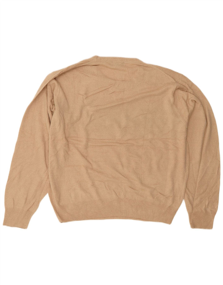 DOCKERS Maglione maglione girocollo da uomo XL Poliacrilico a righe beige