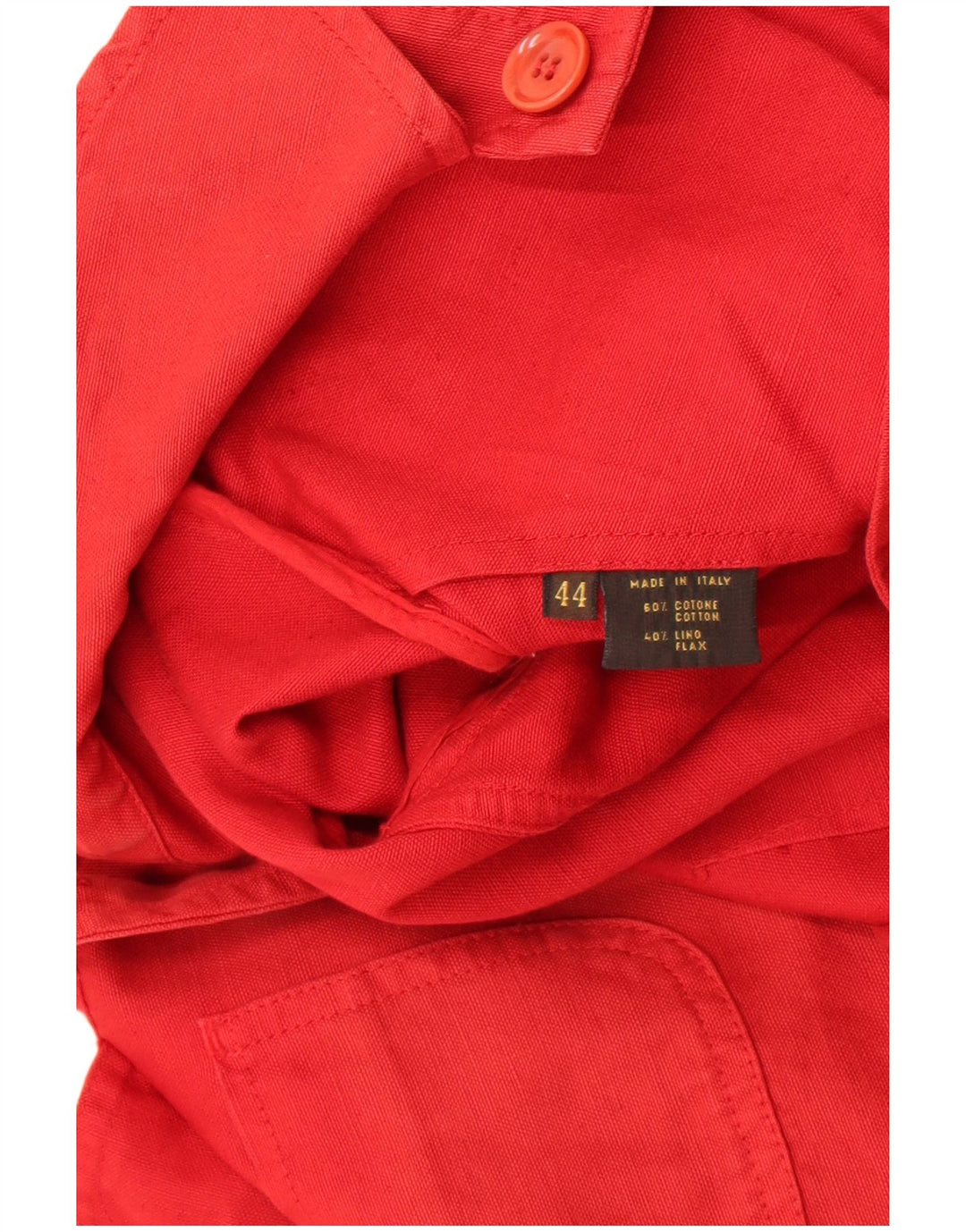 Giacca Utility Donna Loro Piana IT 44 Lino Rosso Medio