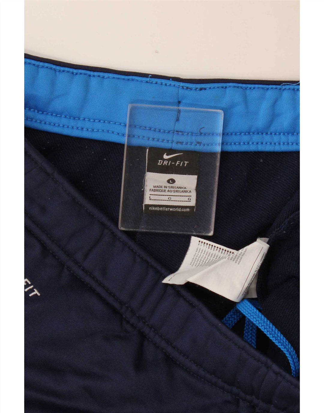 Pantaloni da tuta Nike Dri Fit da uomo, grandi, in poliestere blu navy