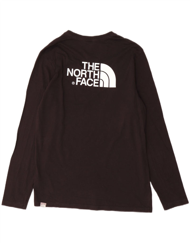 Top da uomo The North Face a maniche lunghe in cotone nero medio