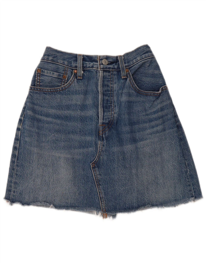 Mini gonna di jeans da donna LEVI'S W28 Blu medio