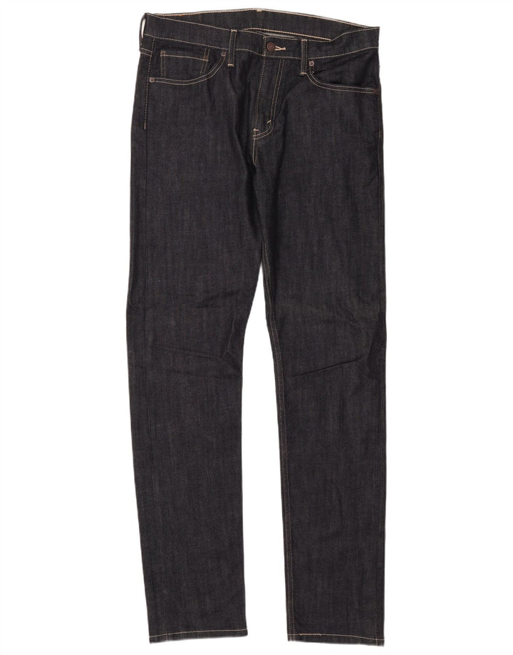 Levi's Uomo 508 Slim Jeans W32 L34 Blu Navy Cotone