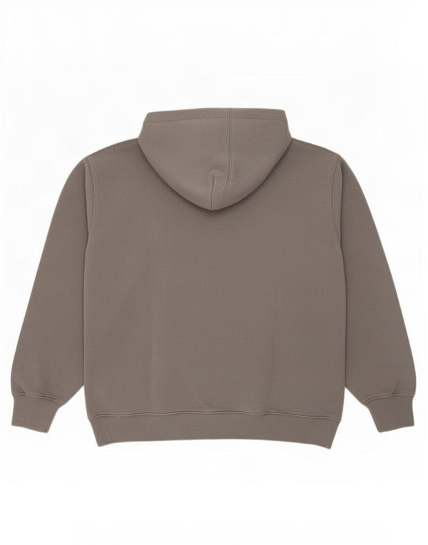 Maglione con cappuccio grafico da uomo Gas grande in cotone grigio
