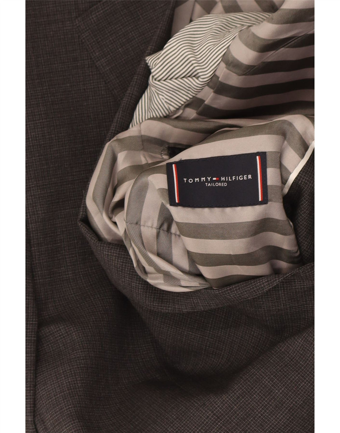 Giacca blazer da uomo a 2 bottoni Tommy Hilfiger IT 48 lana grigio medio