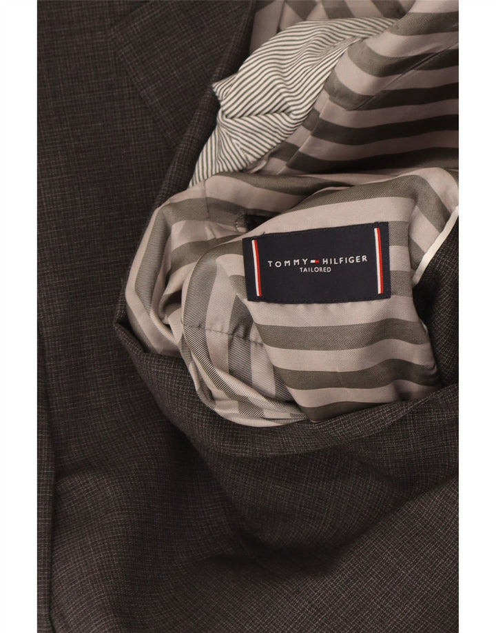 Giacca blazer da uomo a 2 bottoni Tommy Hilfiger IT 48 lana grigio medio