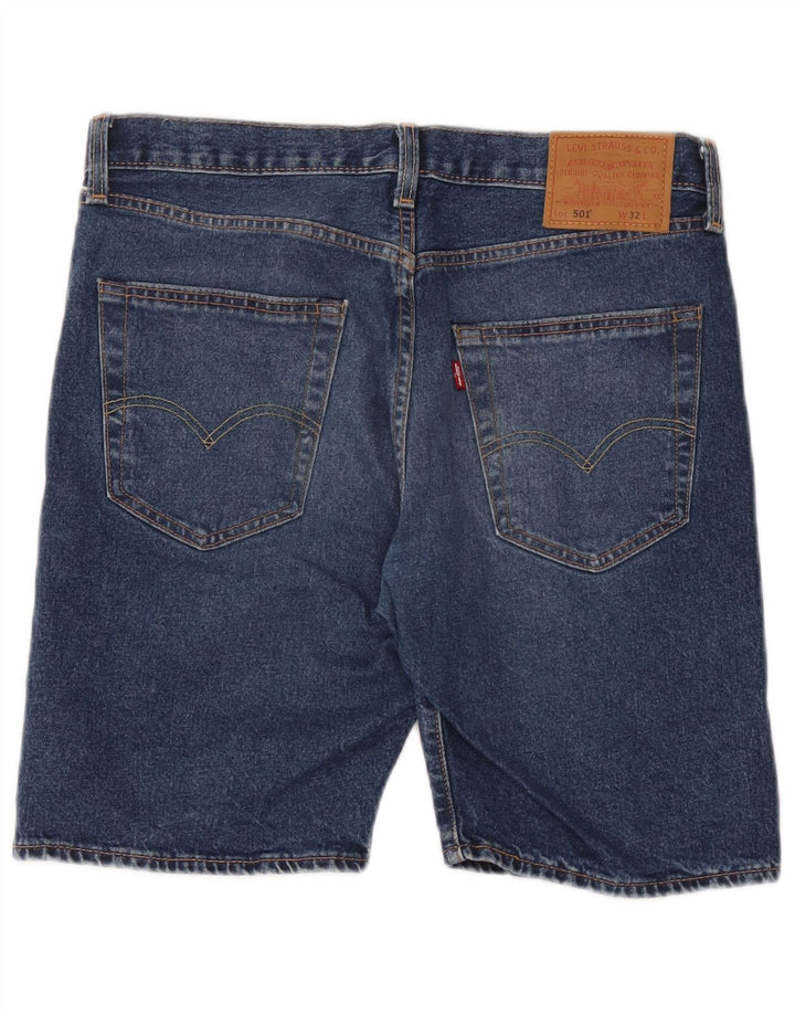 Pantaloncini di jeans Levi's 501 da uomo W32 in cotone blu medio