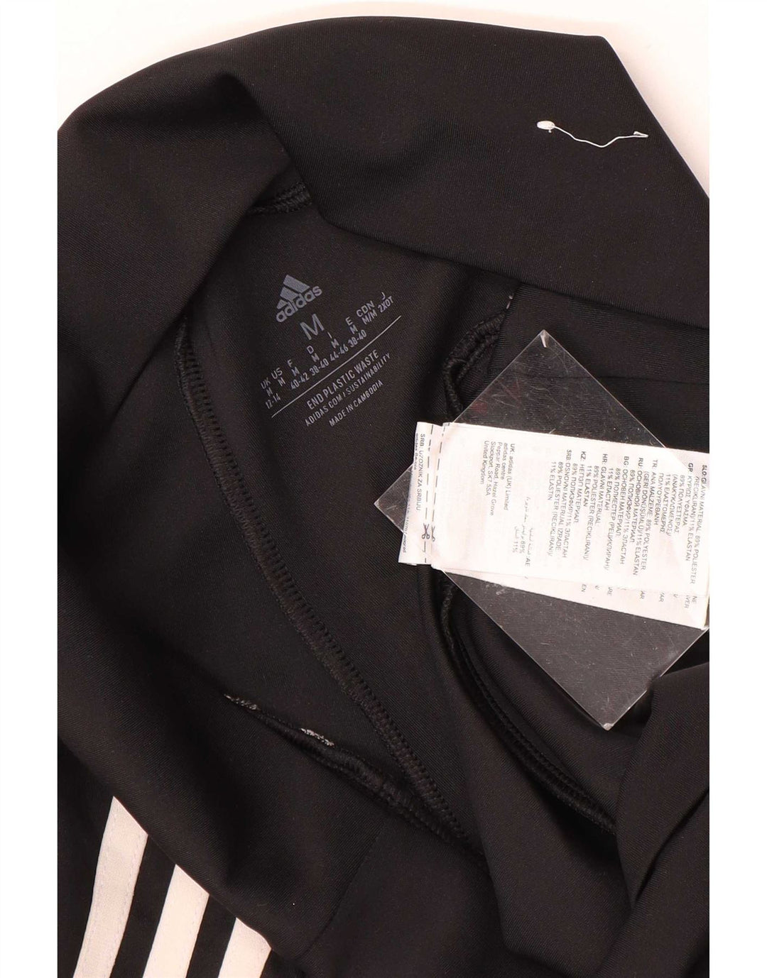 Pantaloncini sportivi Adidas Aeroready da donna UK 12/14 Poliestere nero medio