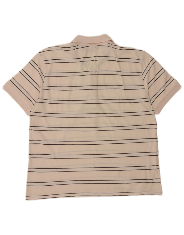 Polo Kappa da uomo a righe grandi rosa