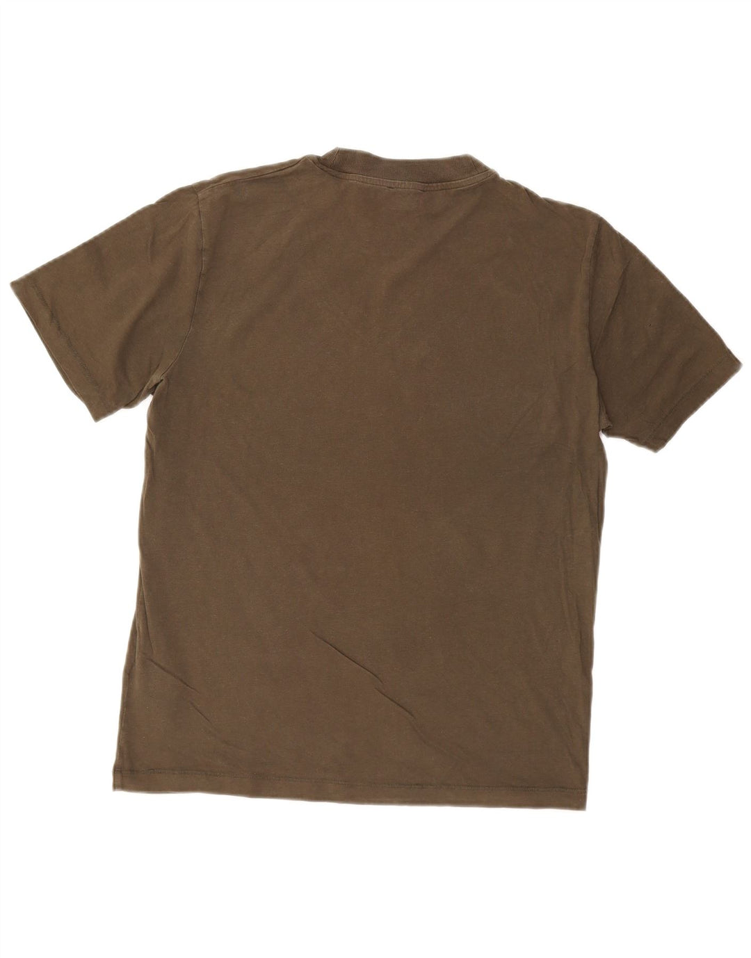 COS Mens T-Shirt Top Small Khaki Cotton