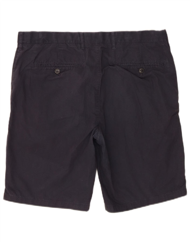 Pantaloncini chino da uomo Marks & Spencer W36 grandi in cotone blu navy